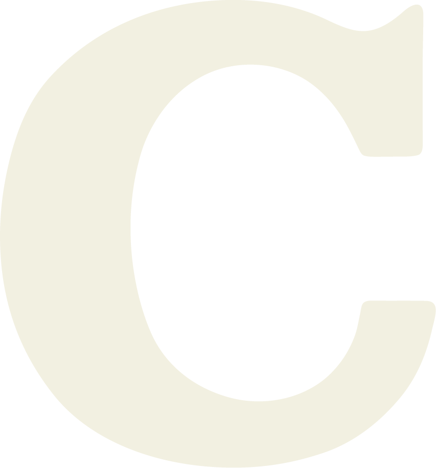 large letter "C"