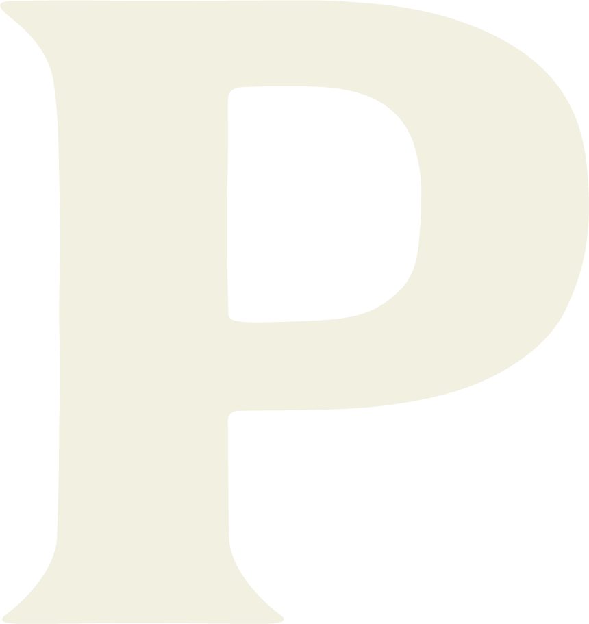large letter "P"