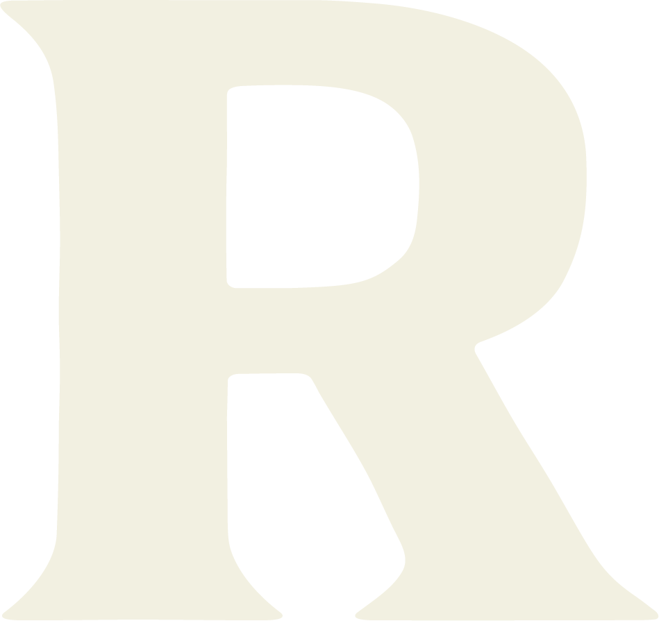 large "R" letter
